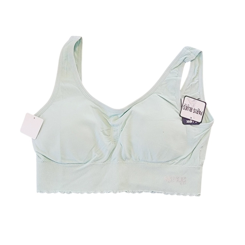 Paris Blues XL Pastel Mint Green Seamless Comfort Bra XL NWT - Picture 6 of 9